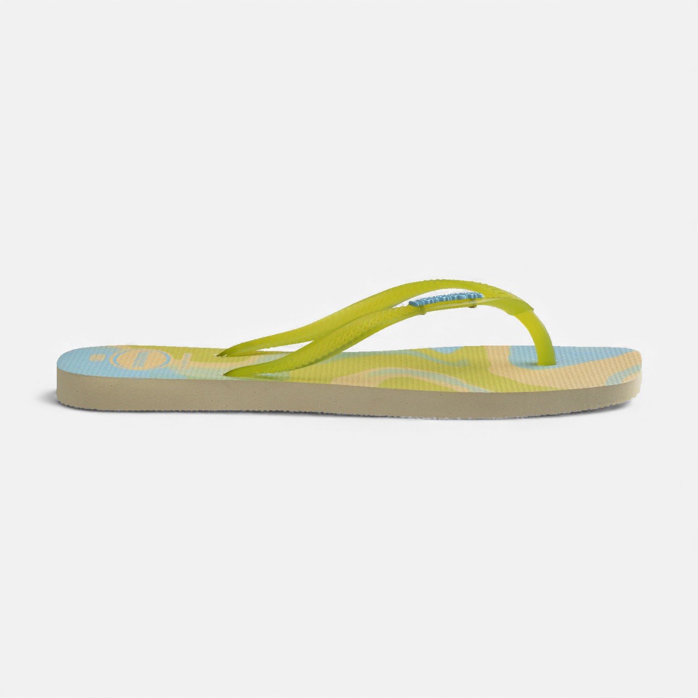 Chinelo Havaianas Slim Square Jelly Verde/Azul 2