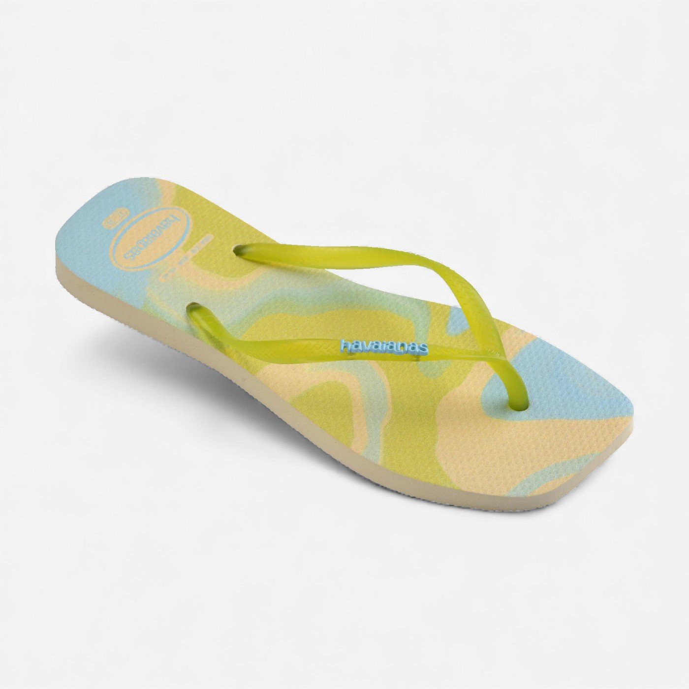 Chinelo Havaianas Slim Square Jelly Verde/Azul 6