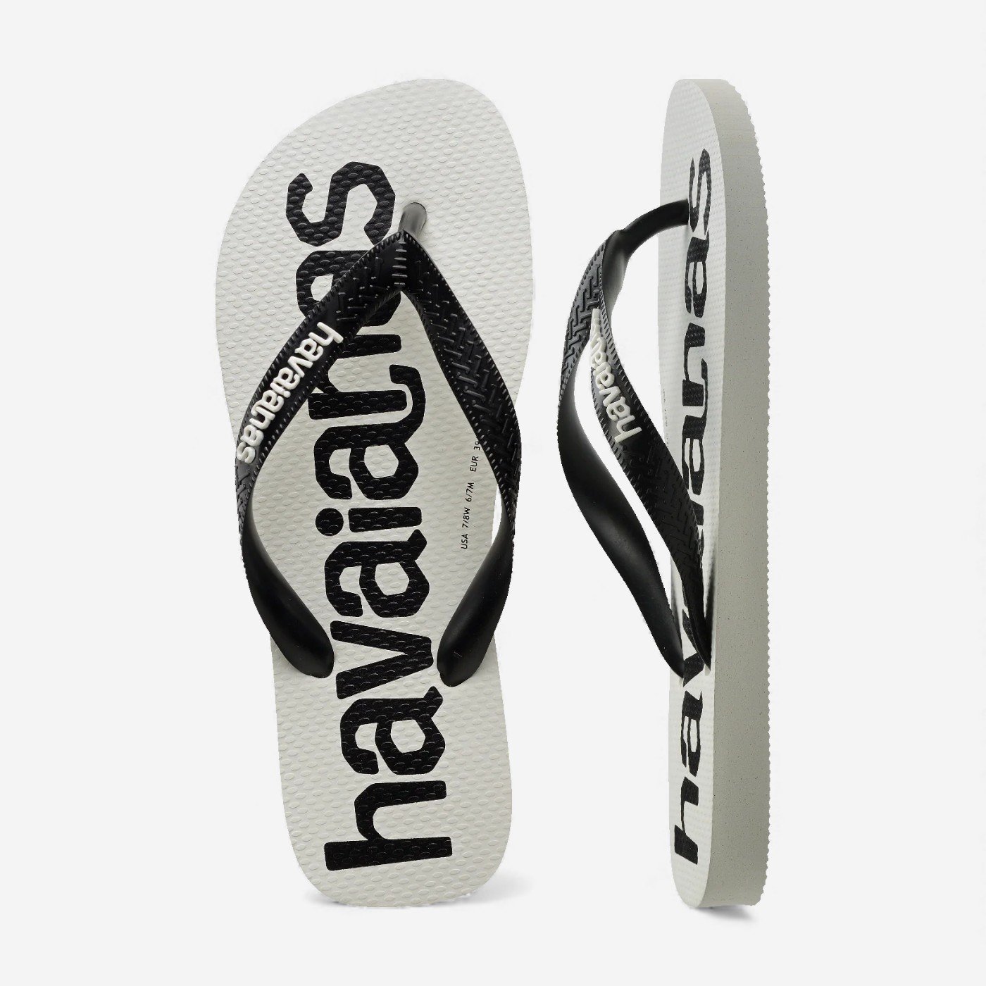 Chinelo Havaianas Top Logomania II Branco/Preto 5