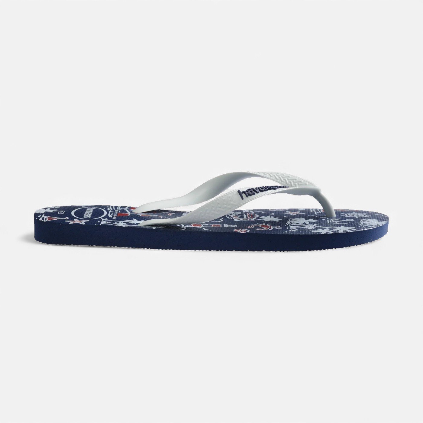 Chinelo Havaianas Top Nautical Marinho Azul Marinho/Branco 2