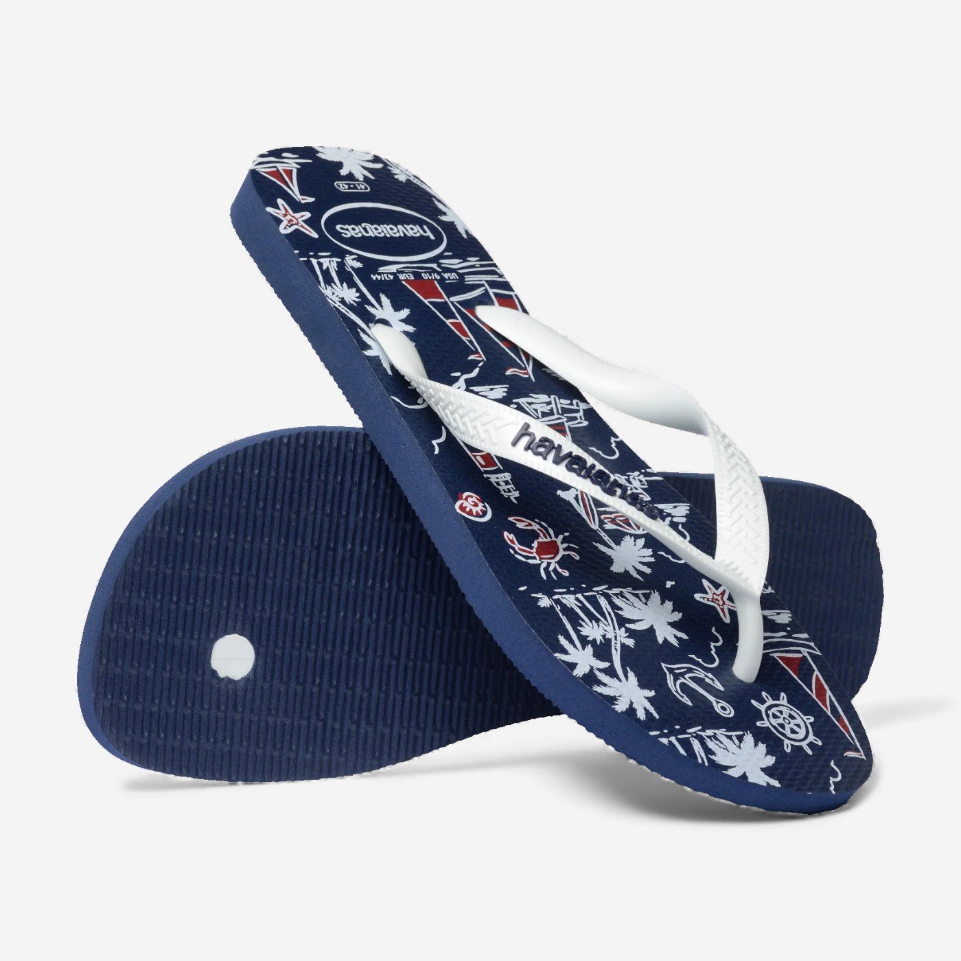 Chinelo Havaianas Top Nautical Marinho Azul Marinho/Branco 4