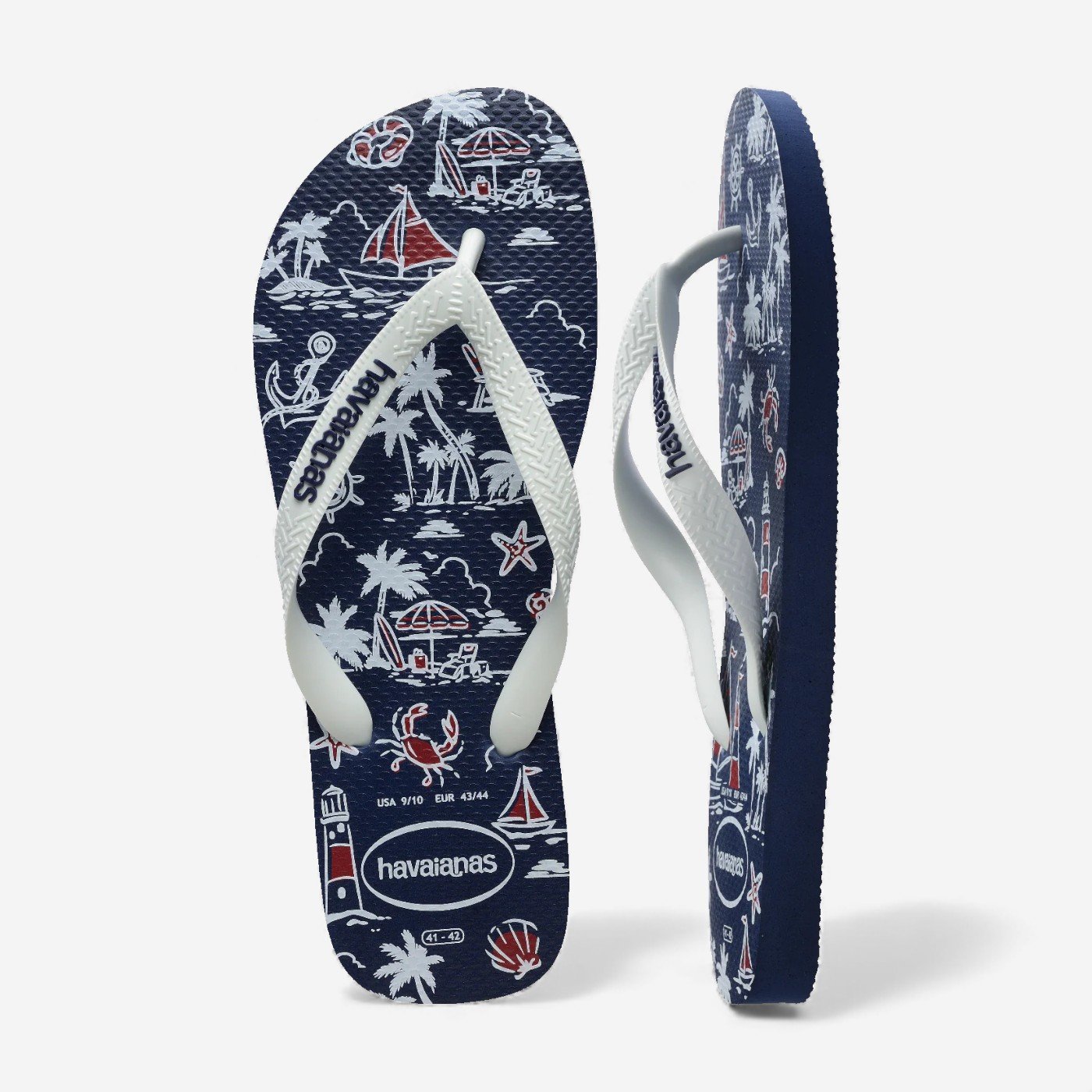 Chinelo Havaianas Top Nautical Marinho Azul Marinho/Branco 5