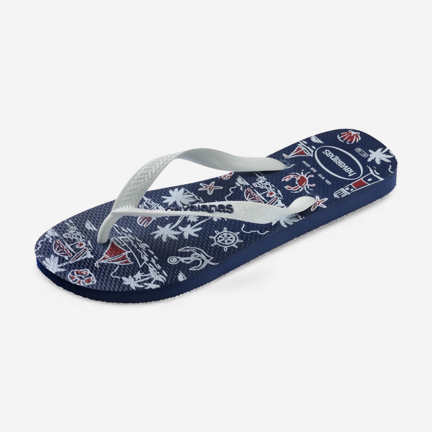 Chinelo Havaianas Top Nautical Marinho Azul Marinho/Branco 6