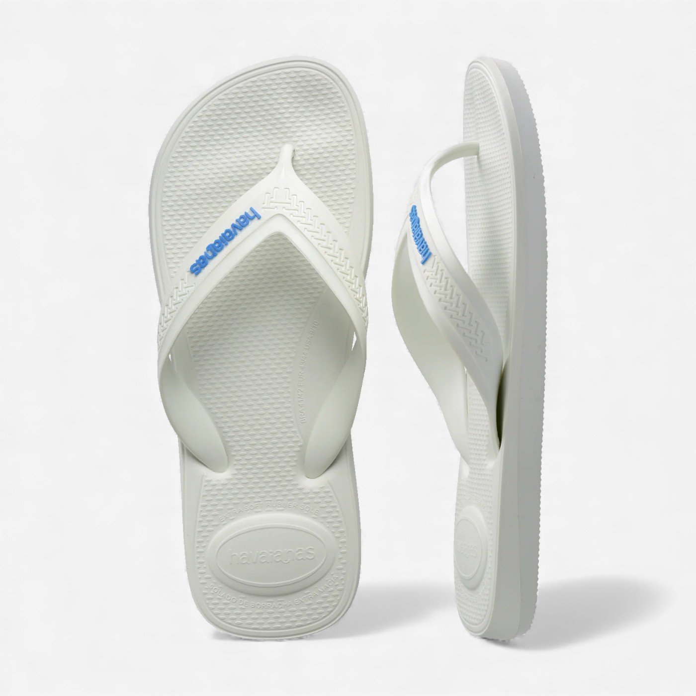 Chinelo Havaianas Top Max Comfort Branco Branco/Azul 5