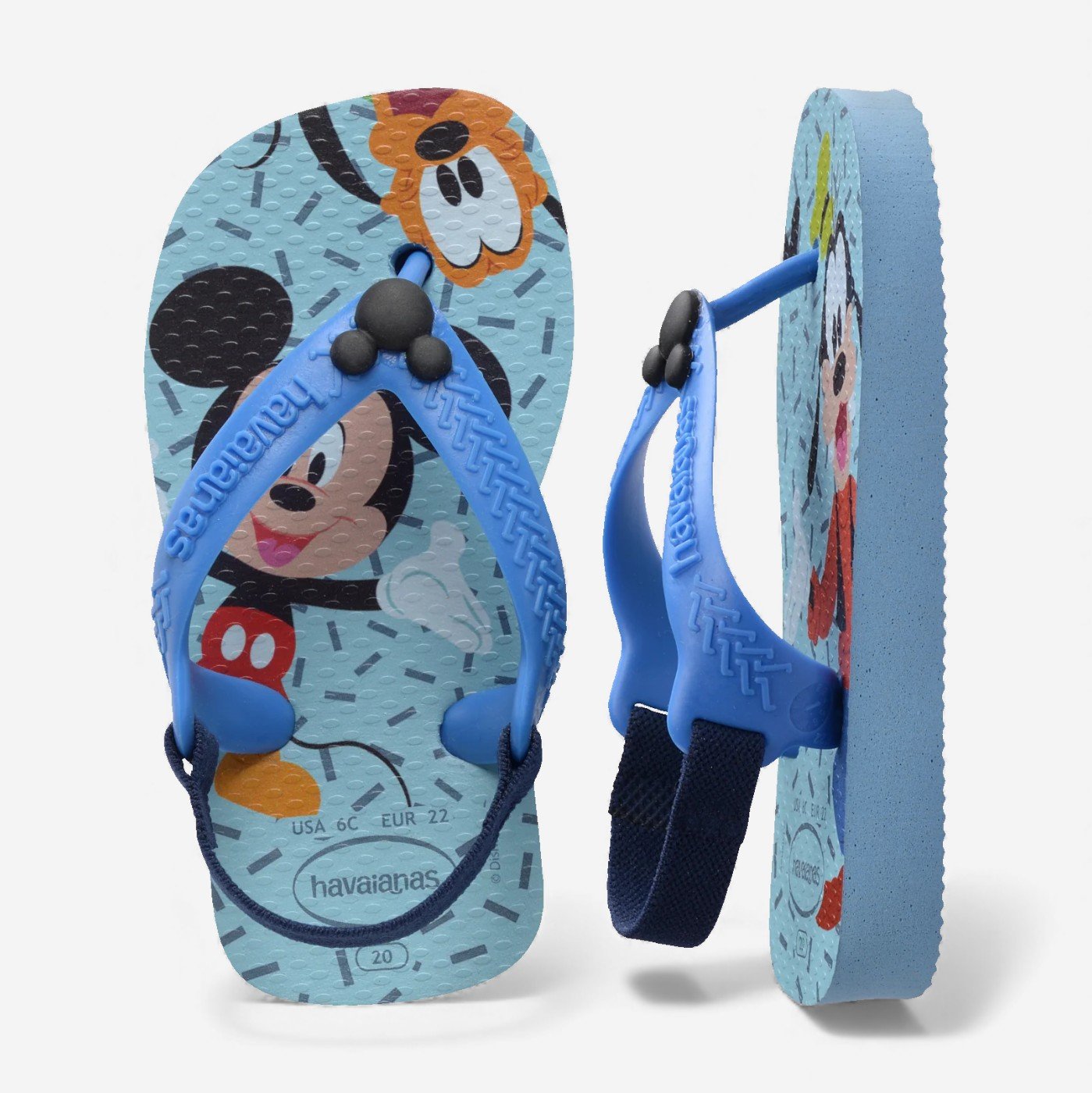 Chinelo Havaianas Baby Disney Clássicos Mickey Azul 5