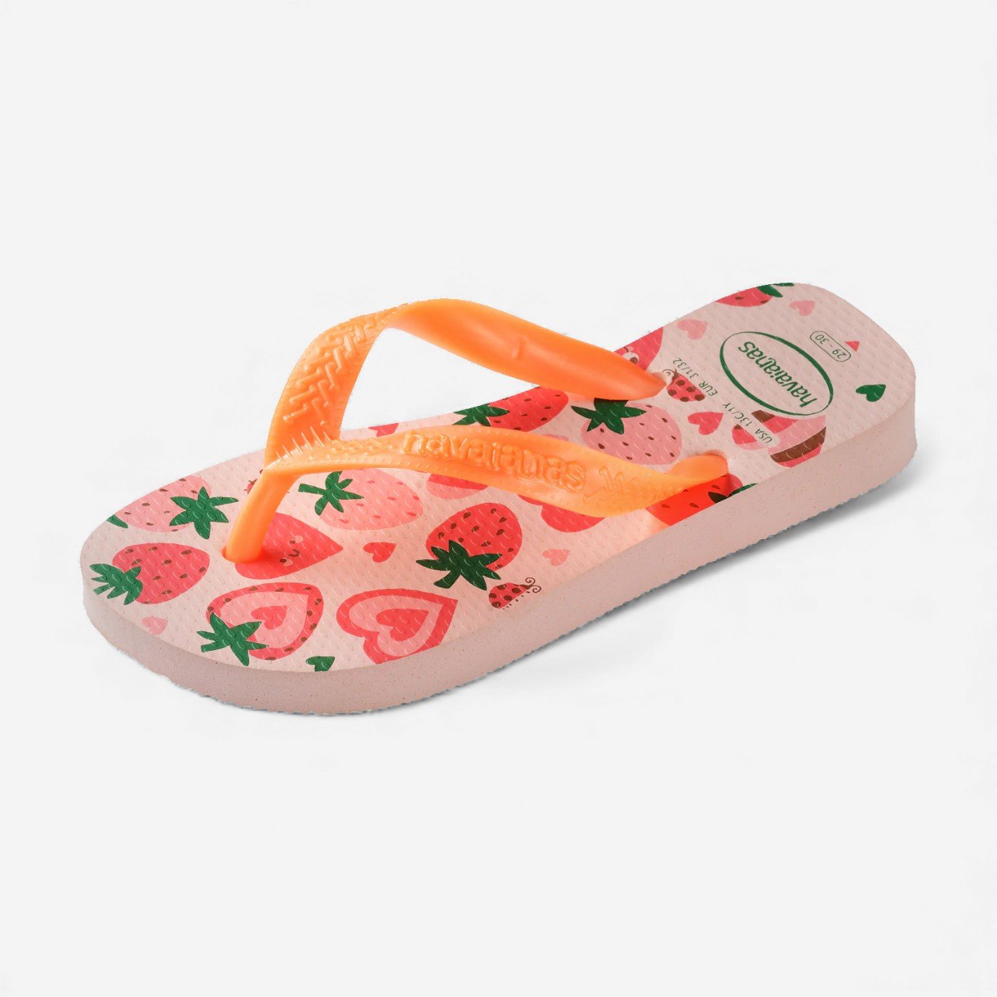 Chienlos Havaianas Kids Flores Infantil Laranja/Rosa 6