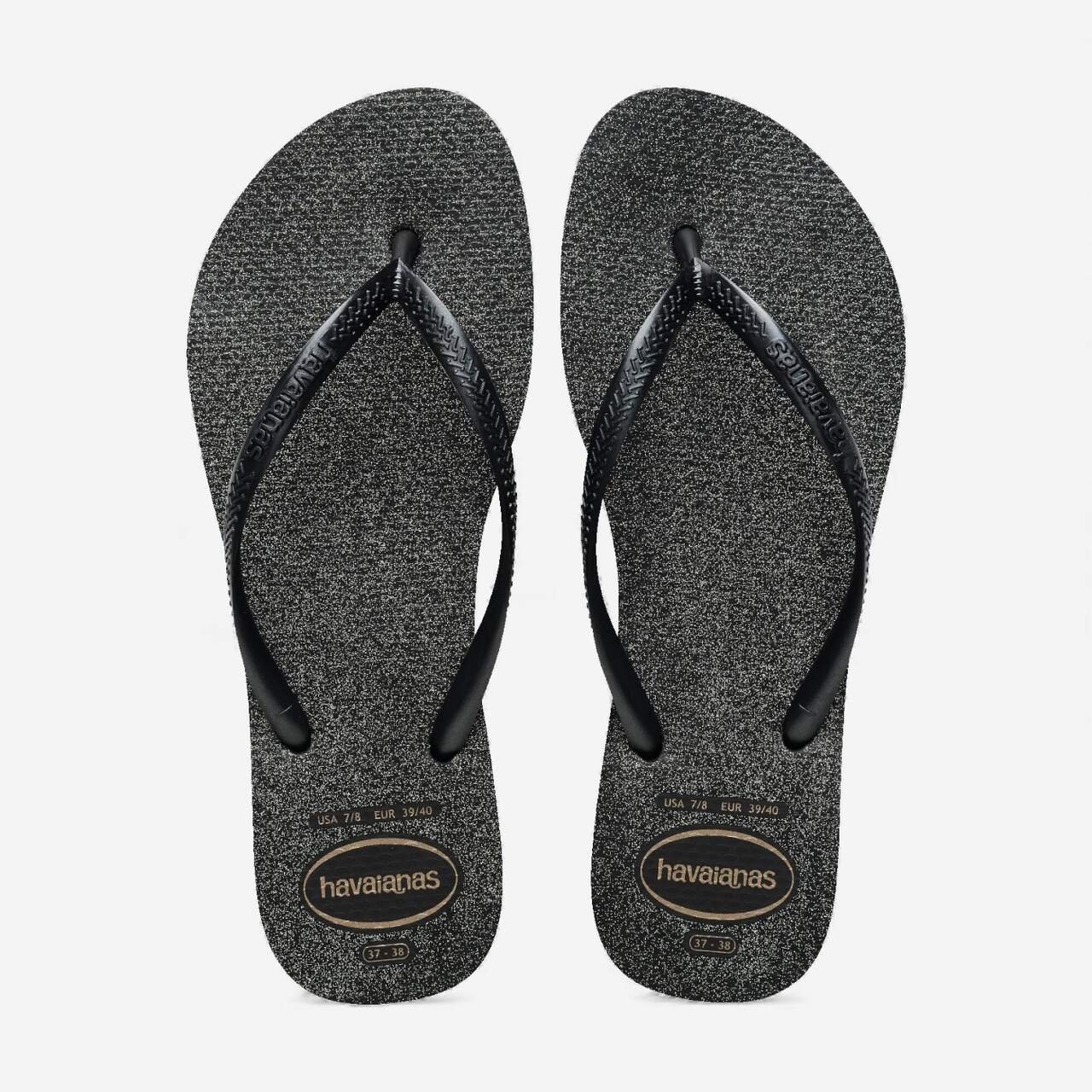 Chinelo Havaianas Slim Gloss Preto