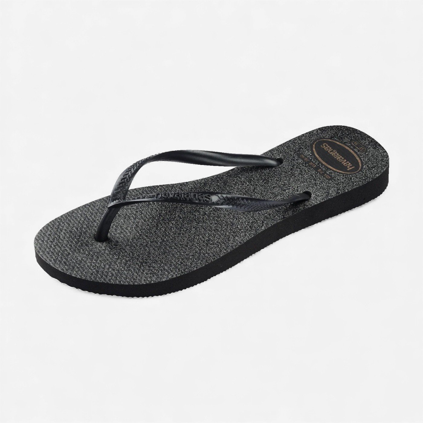 Chinelo Havaianas Slim Gloss Preto Preto/Prata 6