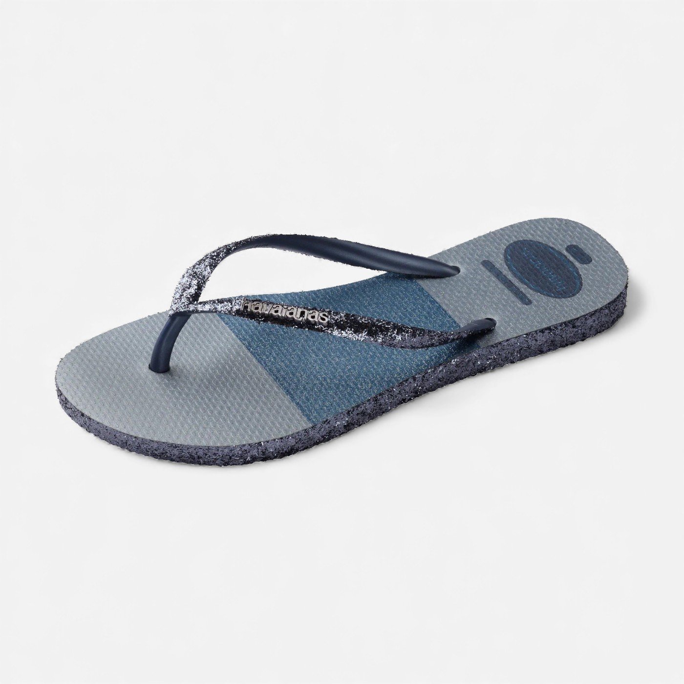Chinelo Havaianas Slim Glitter Glam Azul 6