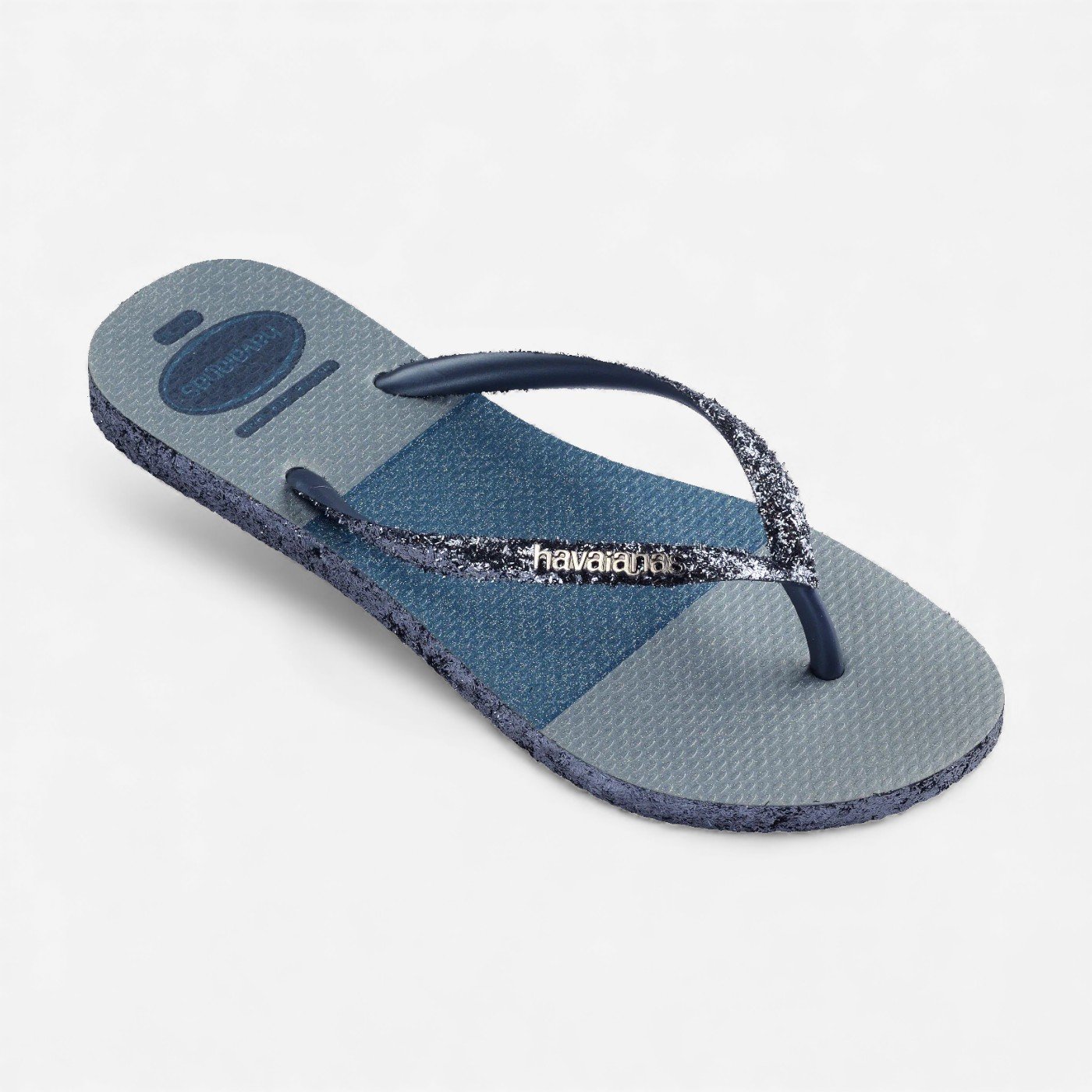 Chinelo Havaianas Slim Glitter Glam Azul 3