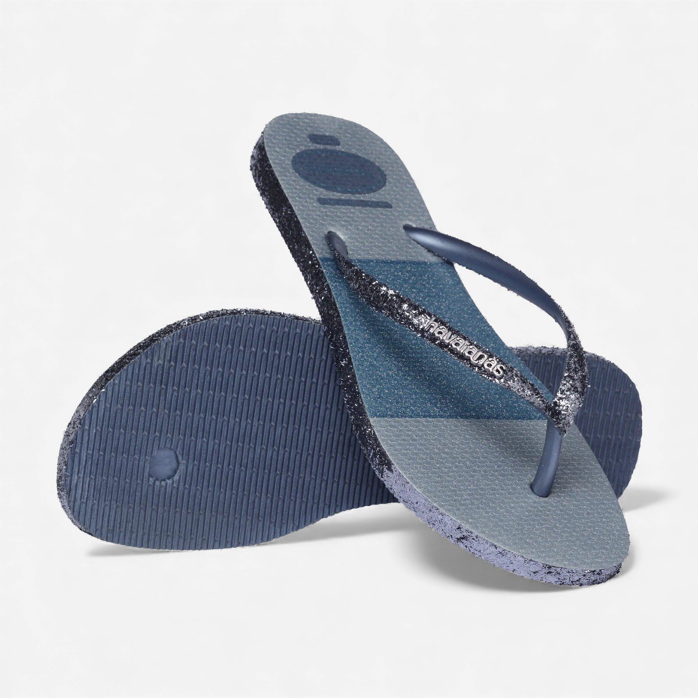 Chinelo Havaianas Slim Glitter Glam Azul 4