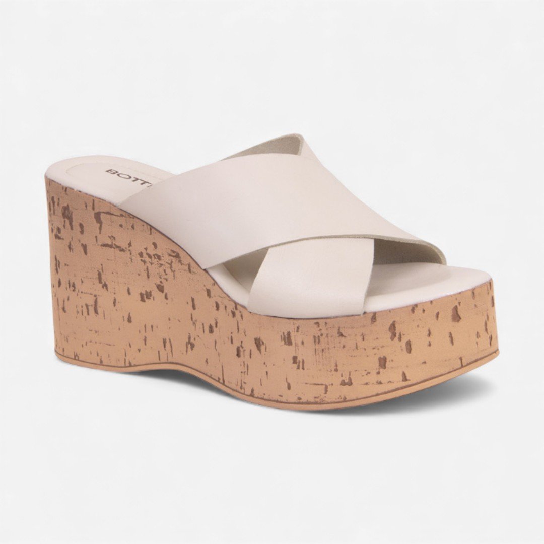 Tamanco Plataforma Bottero Em Couro Off White Off White 2