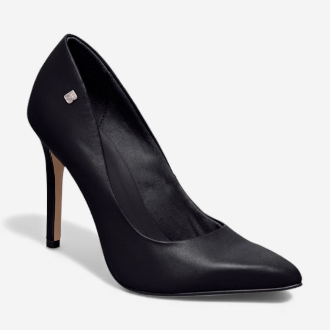Sapato Scarpin Bottero Em Couro Preto