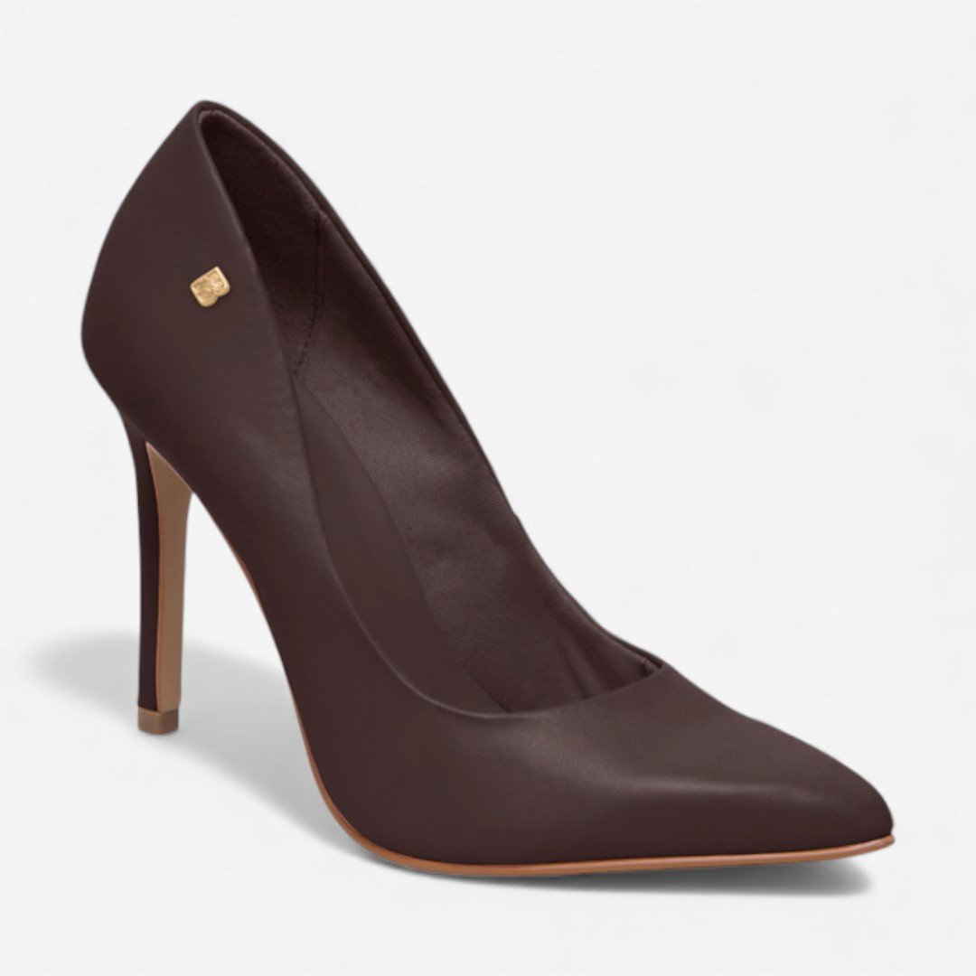 Sapato Scarpin Bottero Em Couro Marrom