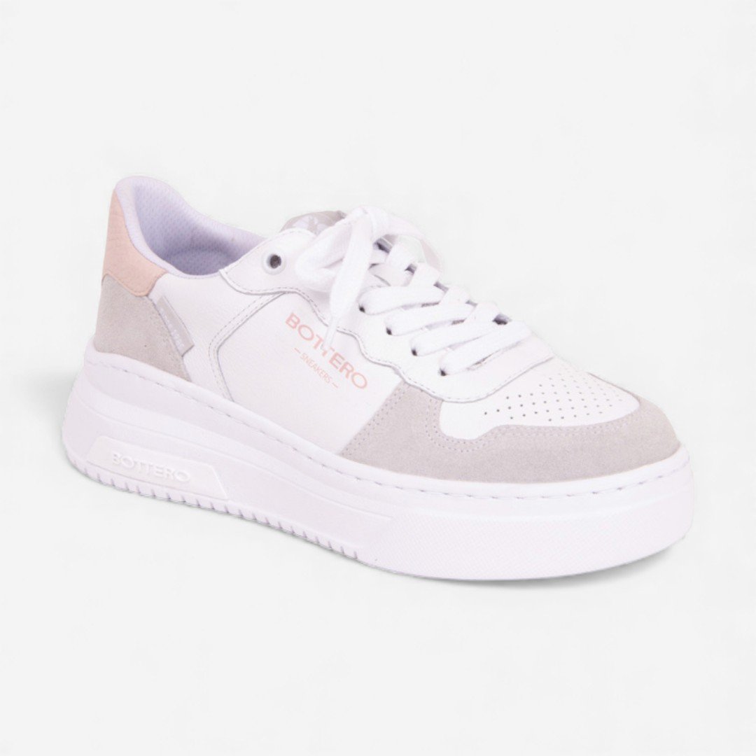 Tênis Bottero Casual Em Couro Branco Branco 2