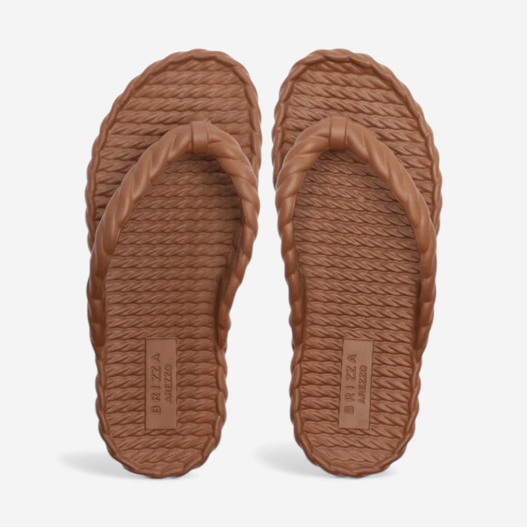 Chinelo De Dedo Brizza Marrocos Marrom Caramelo 4