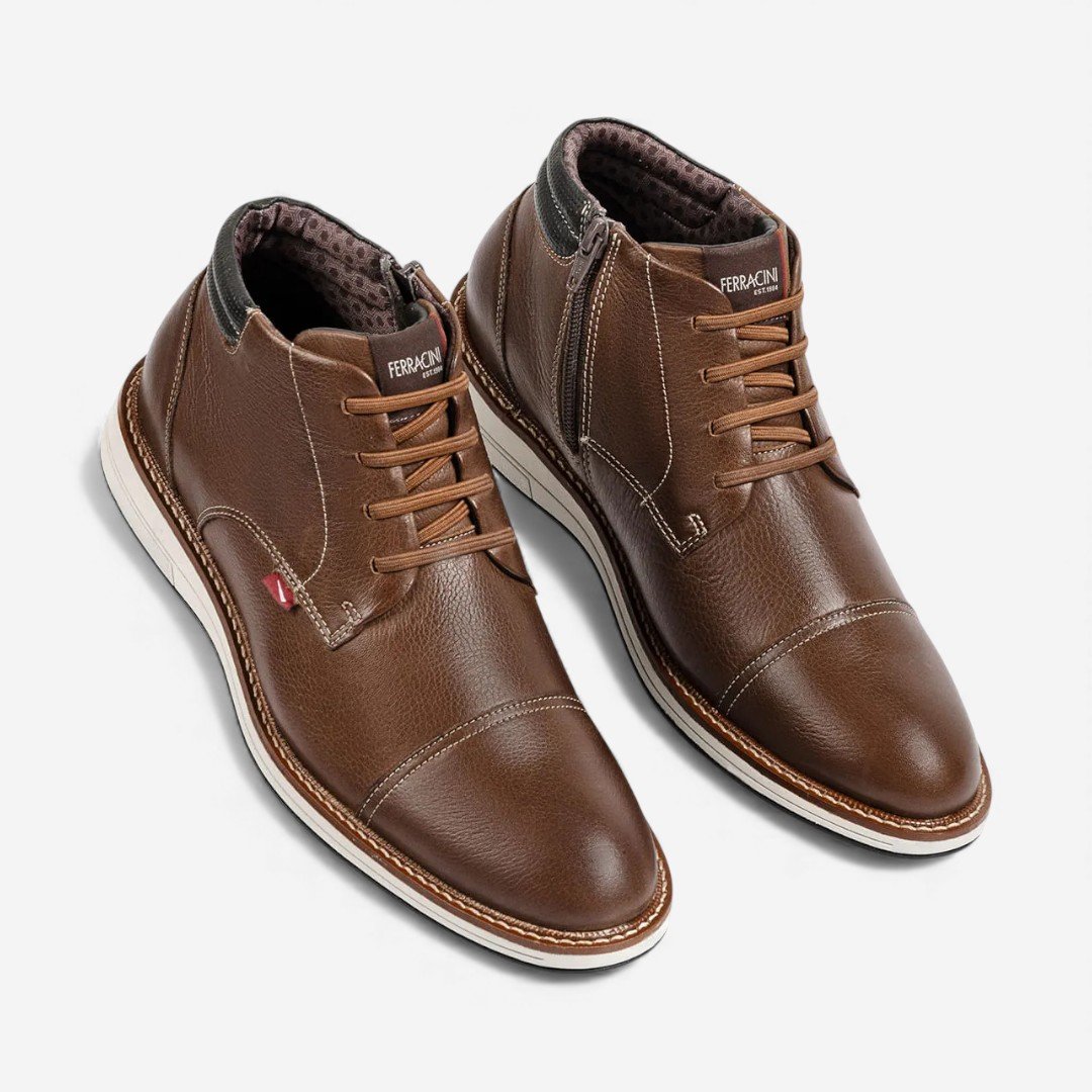 Bota Ferracini Masculina Kingston Marrom Tabaco 2