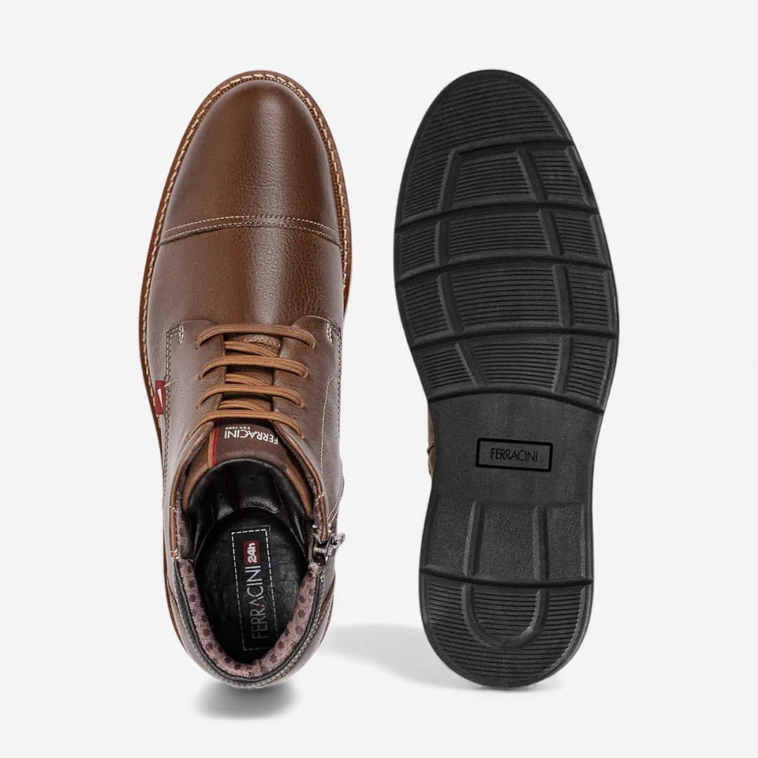 Bota Ferracini Masculina Kingston Marrom Tabaco 3