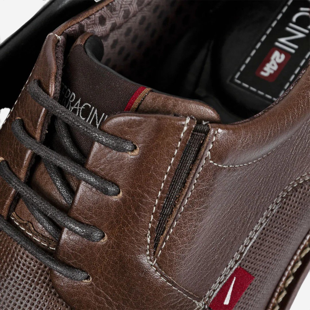 Sapato Ferracini Masculino Kingston Marrom Tabaco 4