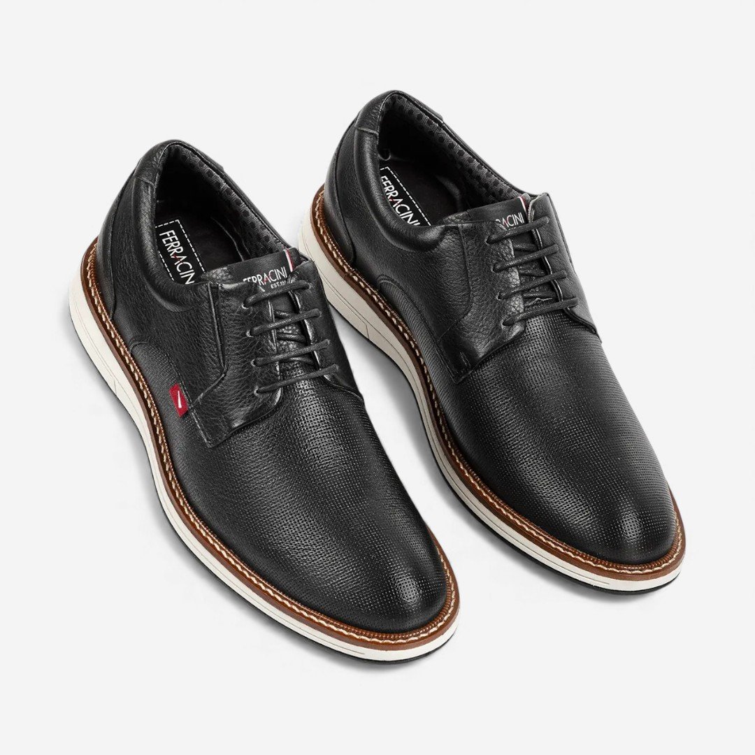 Sapato Ferracini Masculino Kingston Preto Preto 2