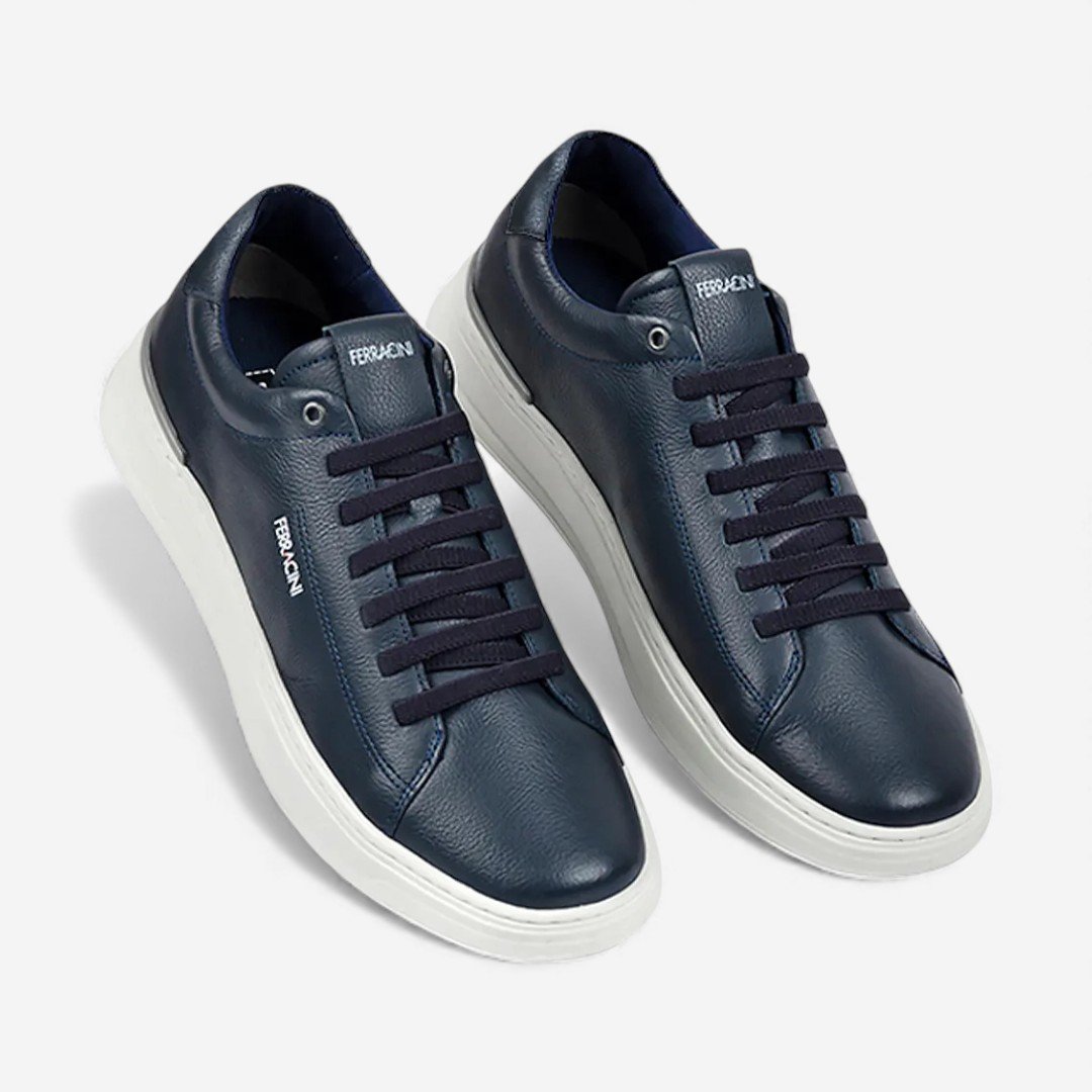 Sapatênis Esportivo Ferracini Masculino Gold Marinho Azul 2