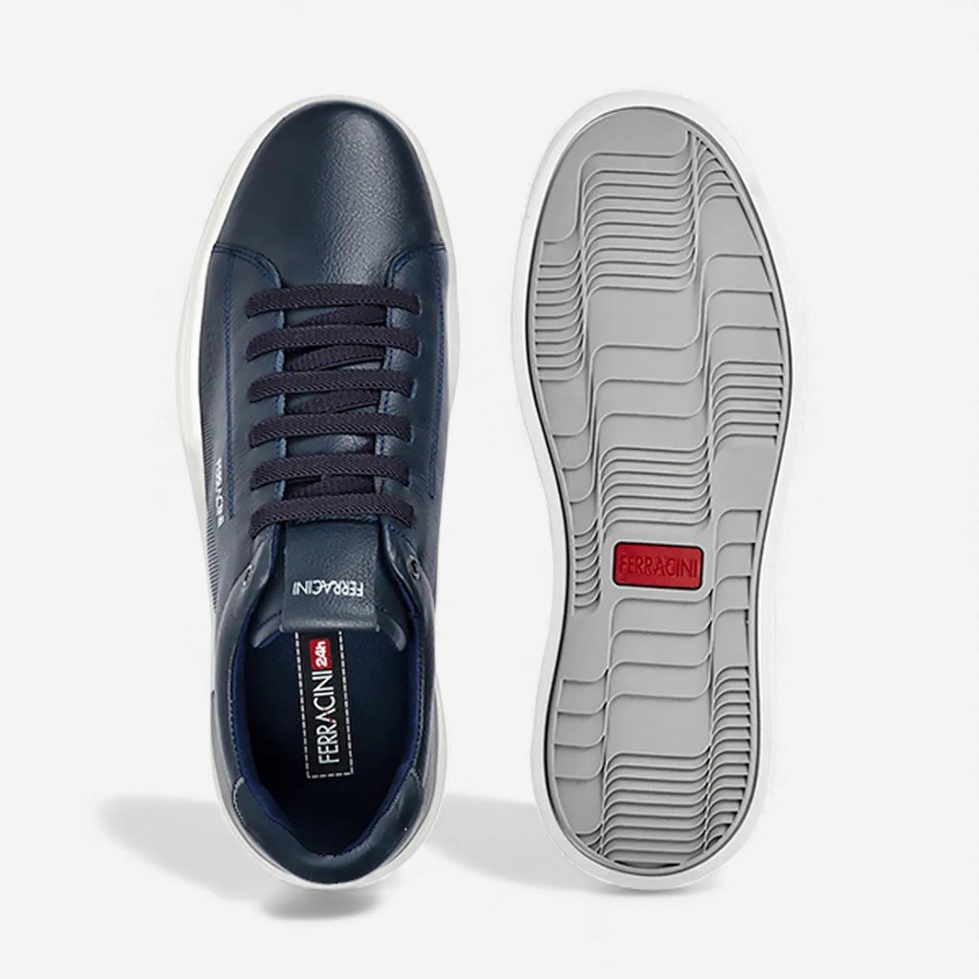 Sapatênis Esportivo Ferracini Masculino Gold Marinho Azul 3
