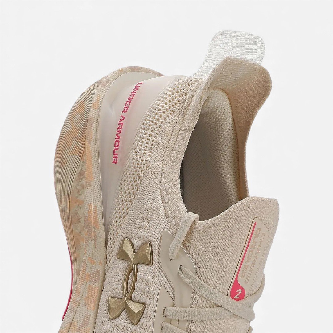 Tênis De Corrida Under Armour Charged Quicker 2 Bege Arenito/Pink 8
