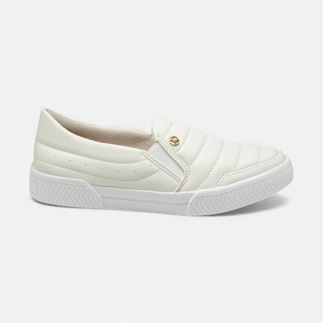 Tênis Slip On Kolosh Casual Feminino Branco Branco 2