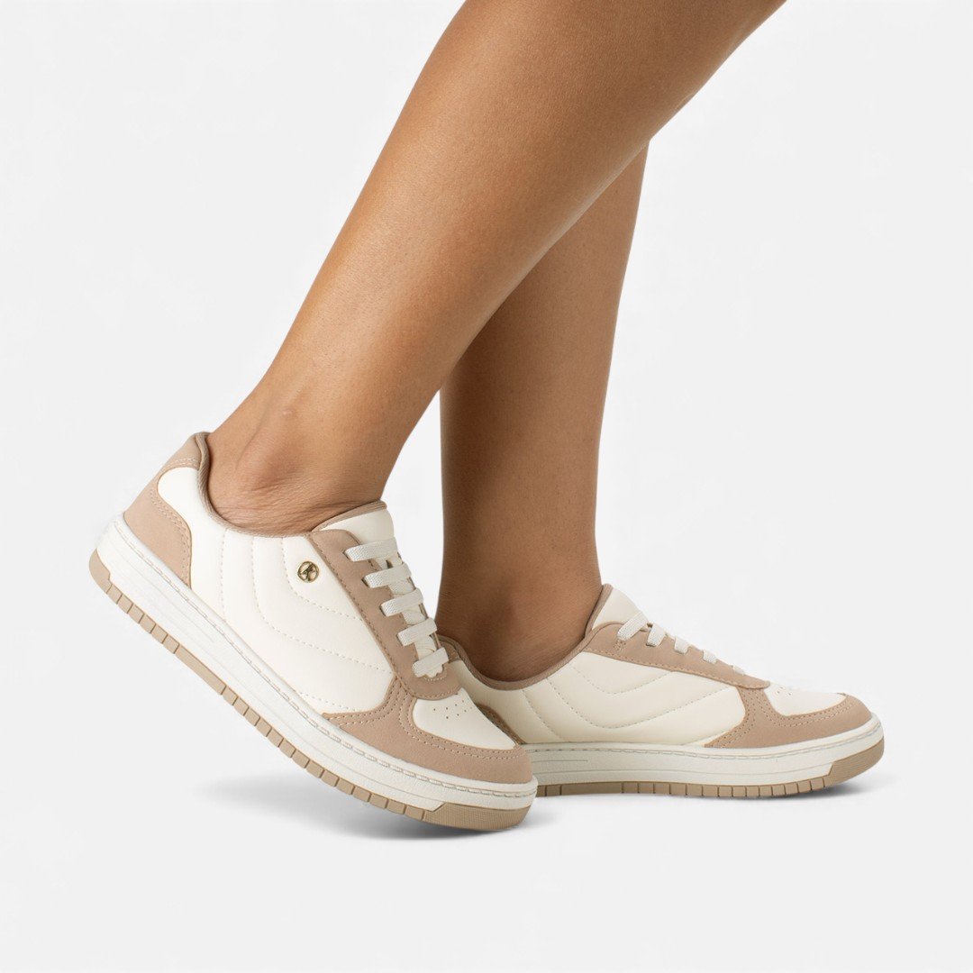 Tênis Kolosh Casual Bege e Marrom Bege/Marrom 2