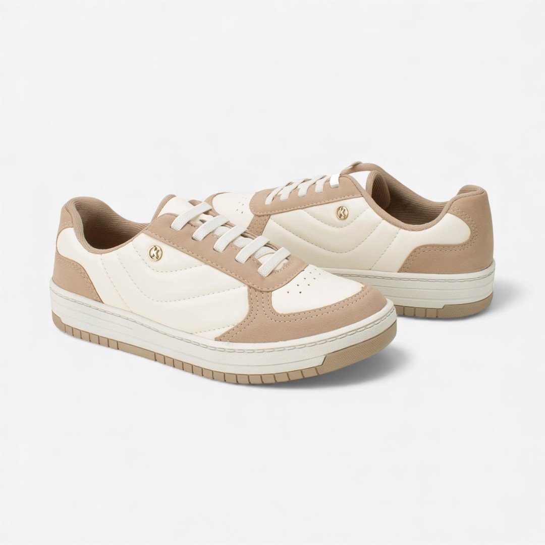 Tênis Kolosh Casual Bege e Marrom Bege/Marrom 8