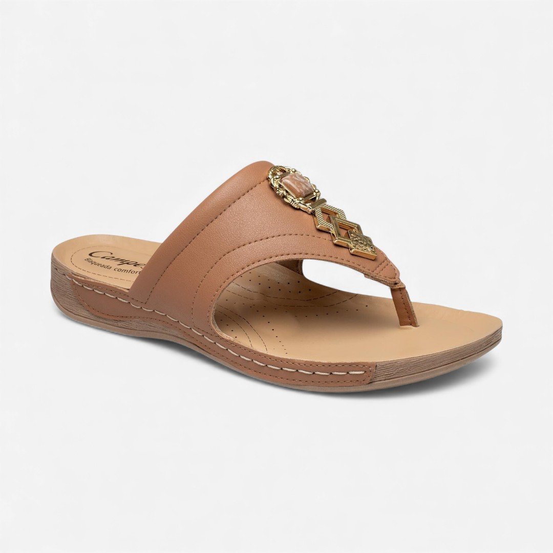 Tamanco Campesí De Dedo Marrom Marrom 2