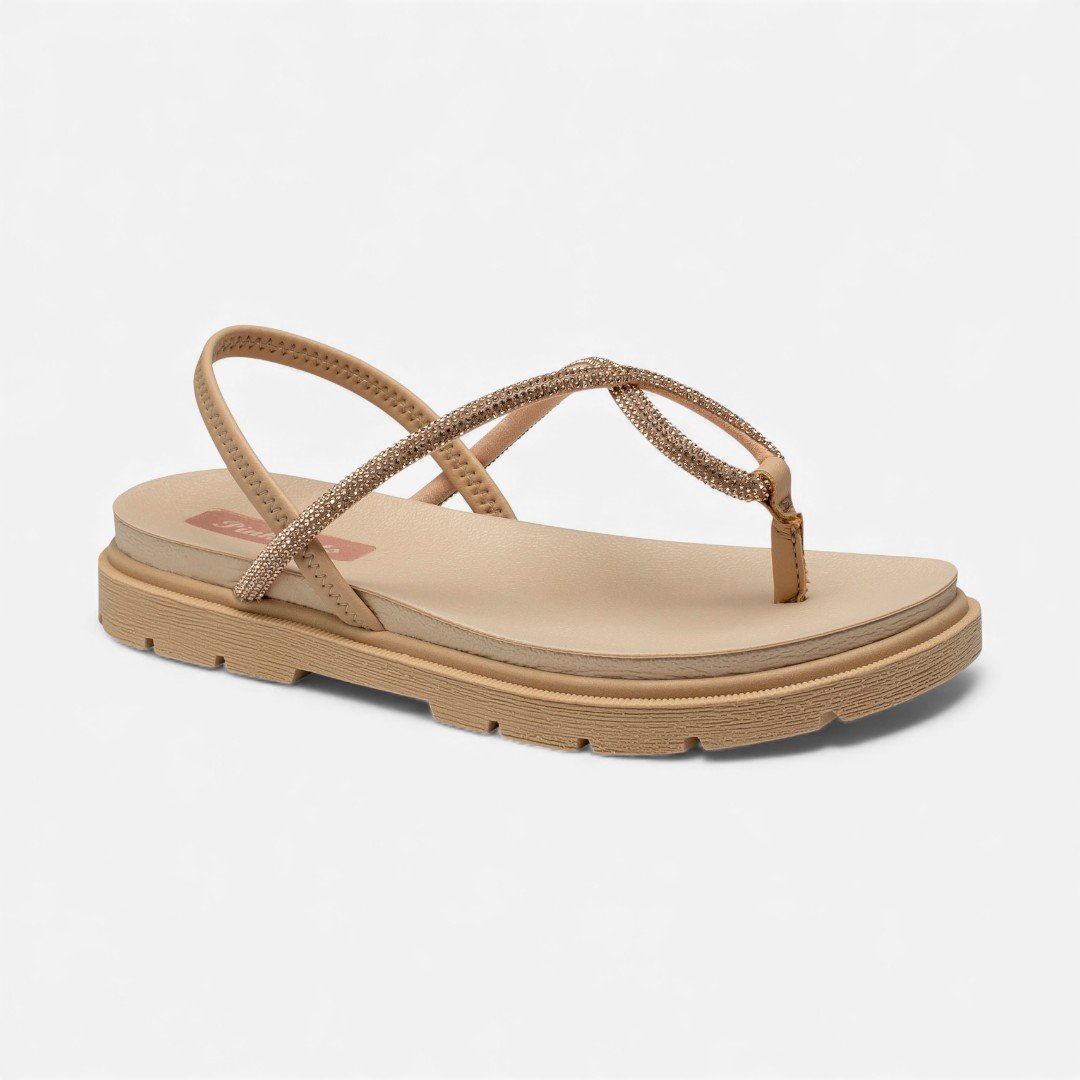 Sandália Flatform Pink Cats Infantil Nude Nude 2