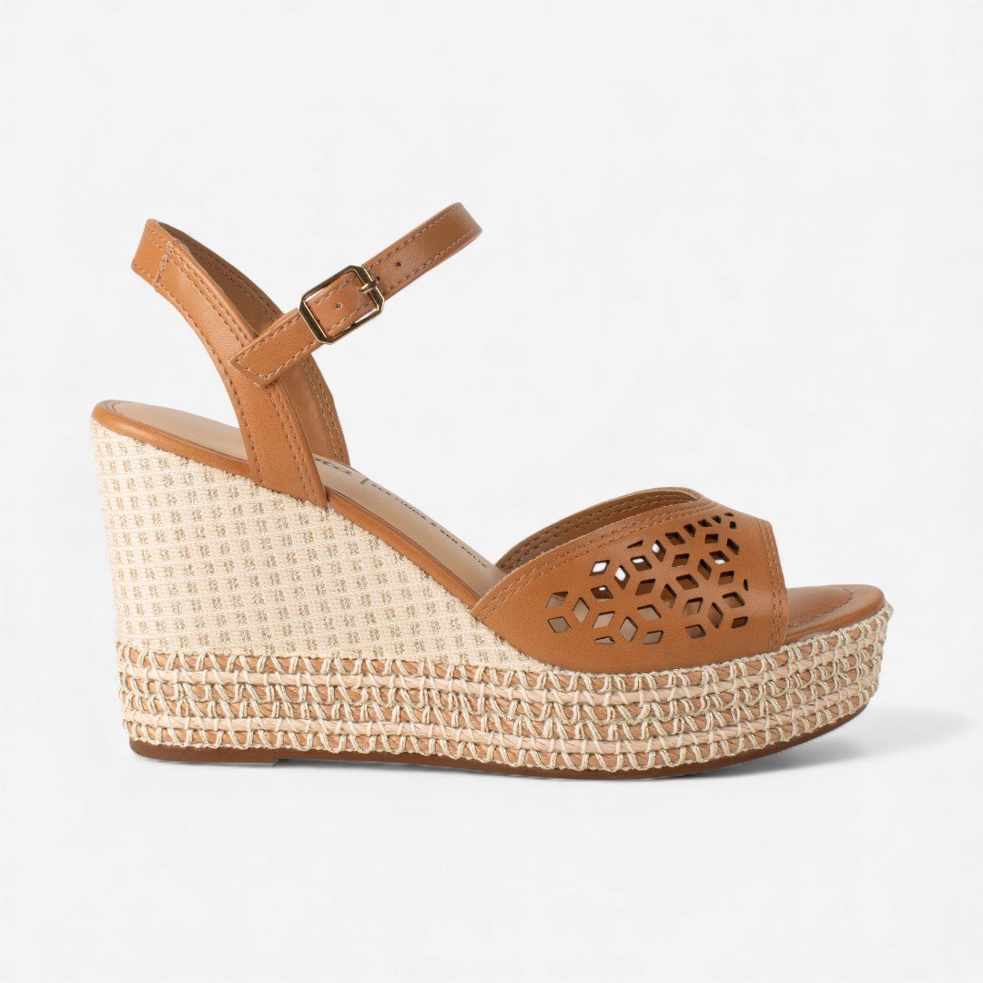 Sandália Dakota Anabela Caramelo