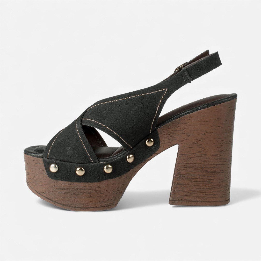Sandália Dakota Plataforma Preta Preto 3