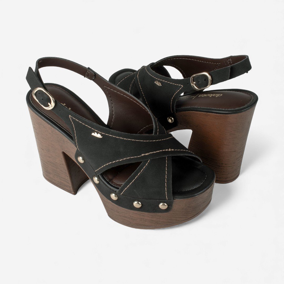 Sandália Dakota Plataforma Preta Preto 6