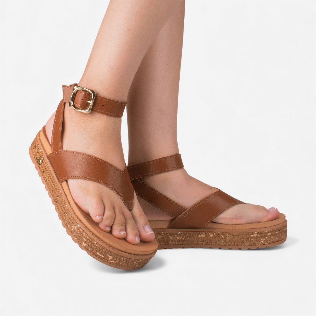 Sandália Dakota Flatform Caramelo Caramelo 2