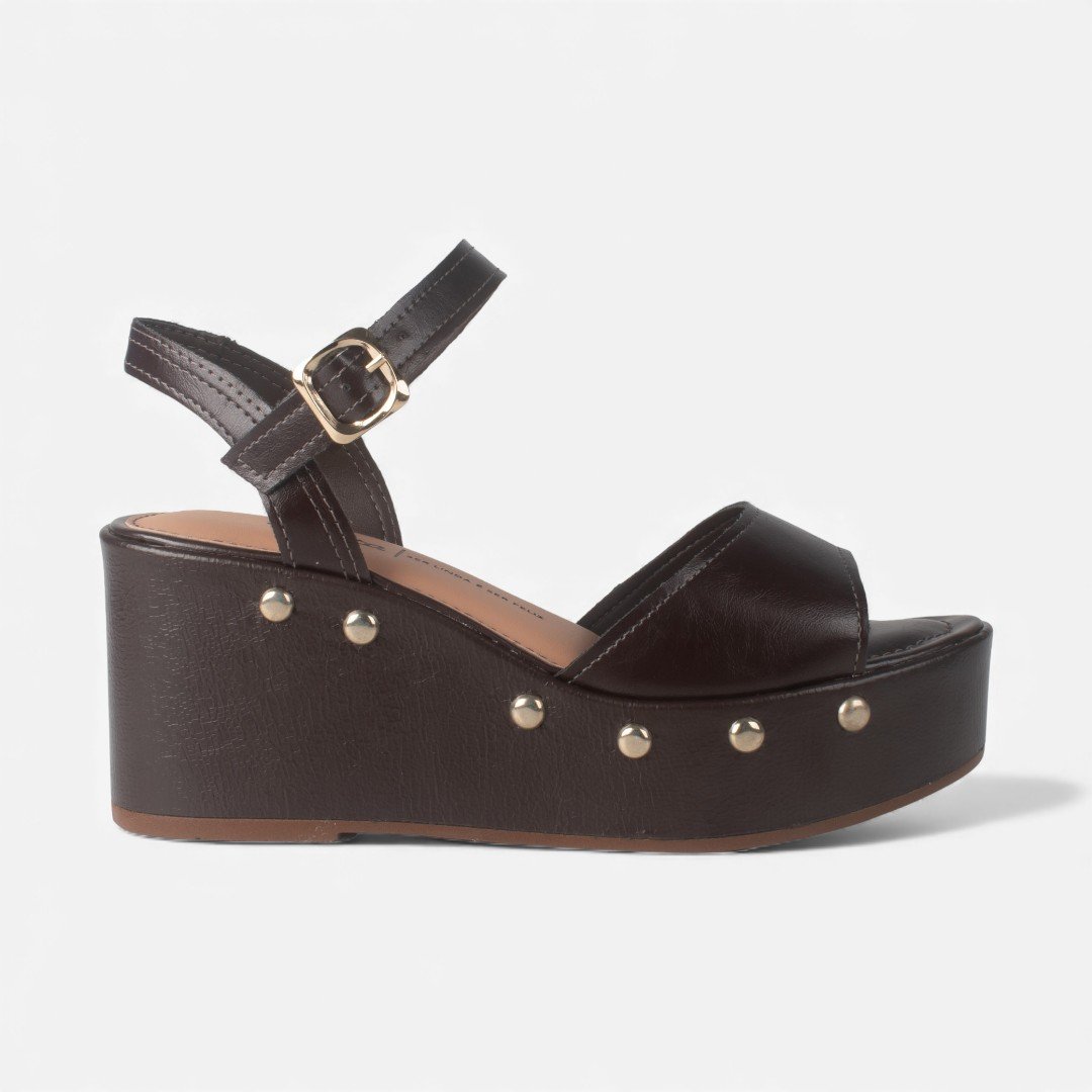 Sandália Dakota Anabela Marrom