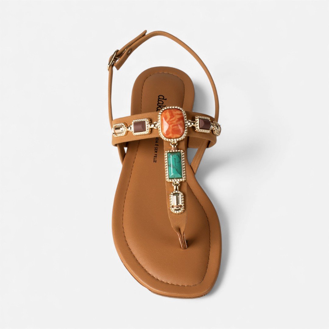 Sandália Dakota Rasteira Caramelo Caramelo 6