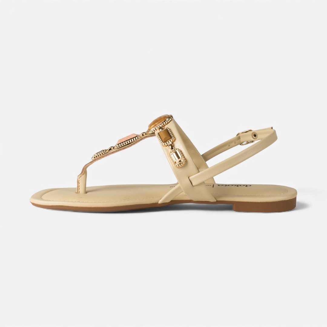 Sandália Dakota Rasteira Bege Bege 3