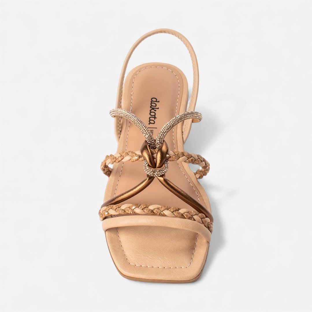 Sandália Dakota Rasteira Bege Bege 5