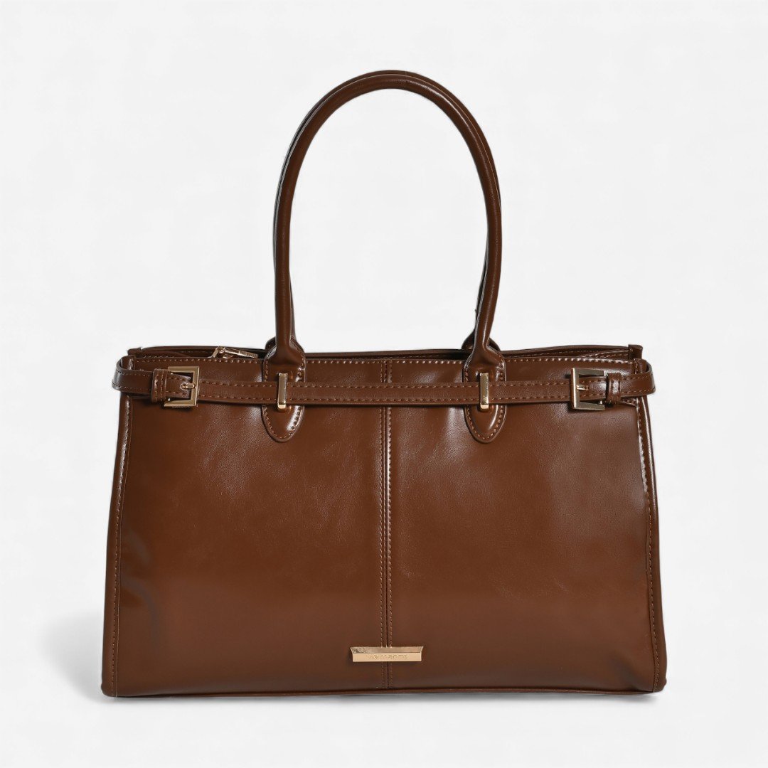 Bolsa Via Marte Tote Marrom