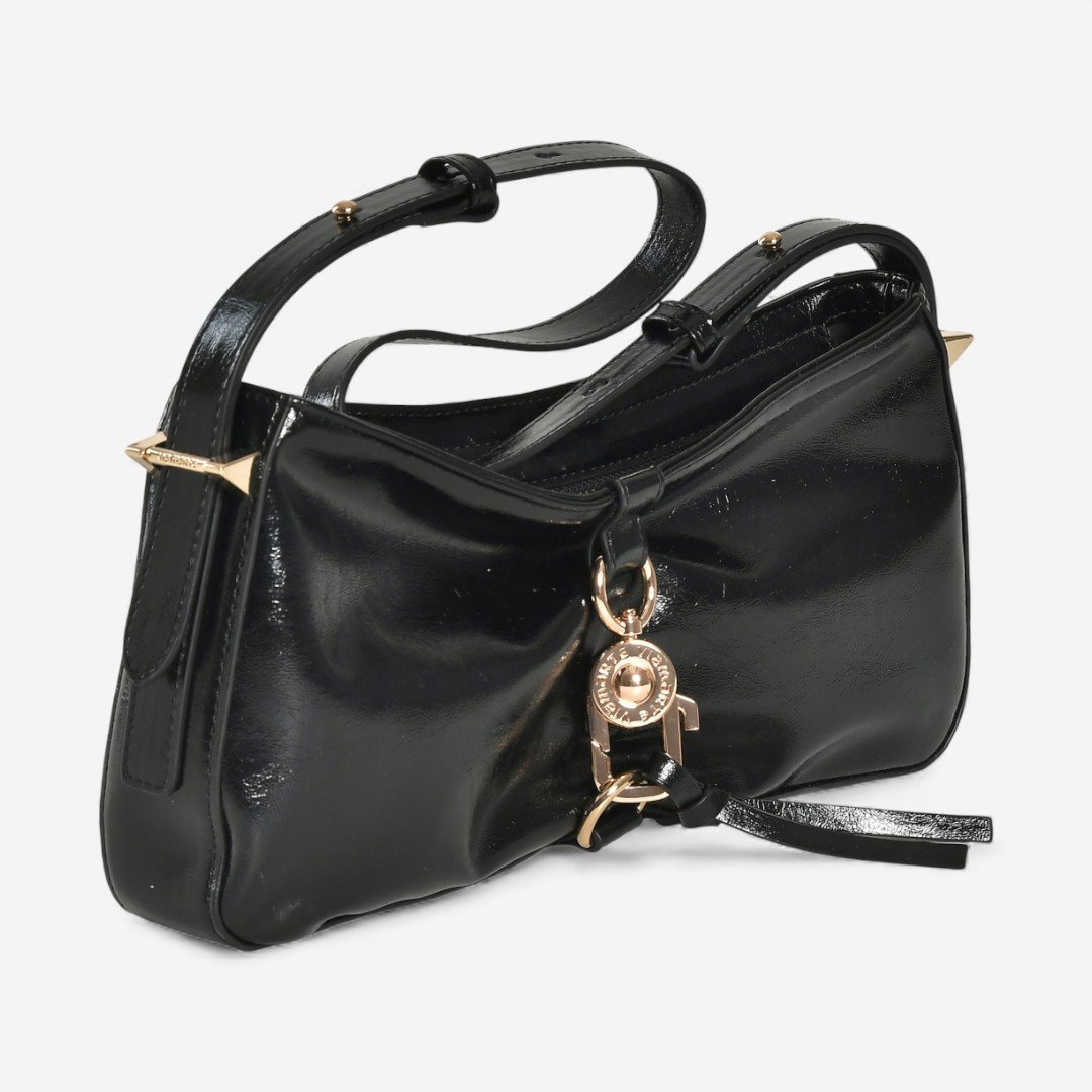 Bolsa Via Marte Shouder Bag Preta Preto 3