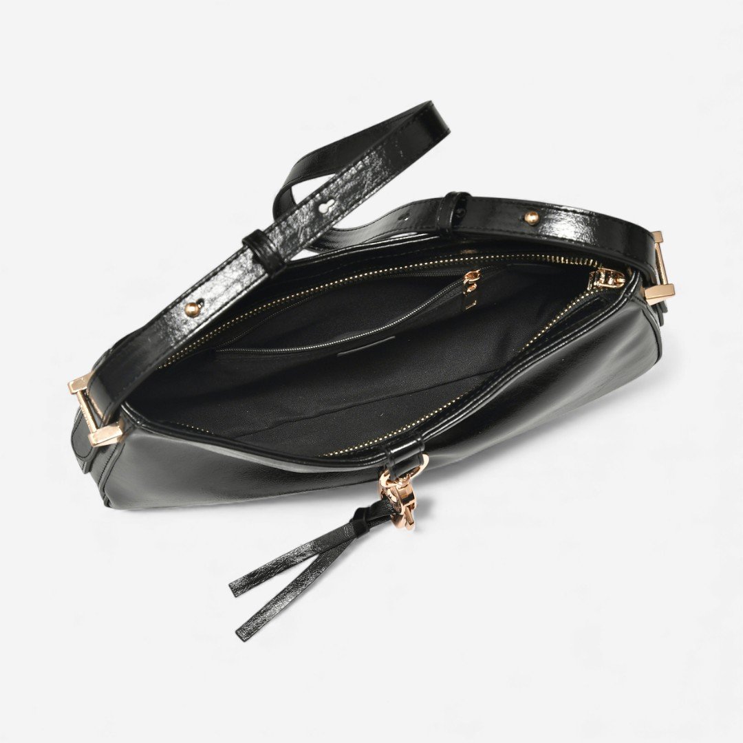 Bolsa Via Marte Shouder Bag Preta Preto 5