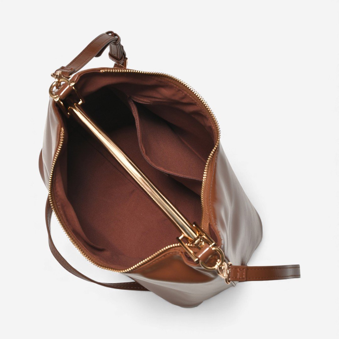 Bolsa Via Marte Handbag Grande Marrom Marrom 5