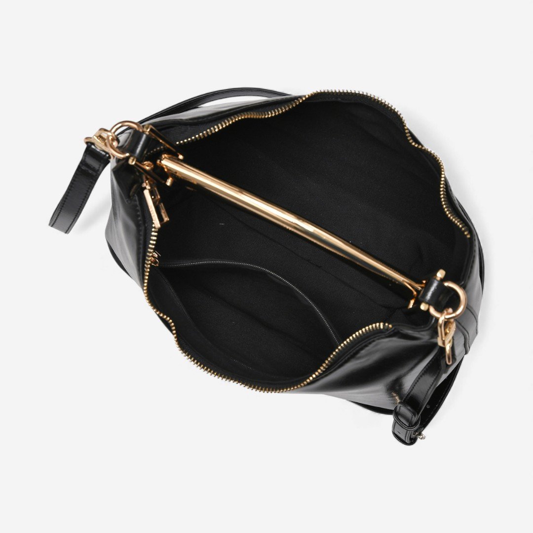 Bolsa Via Marte Handbag Grande Preta Preto 5