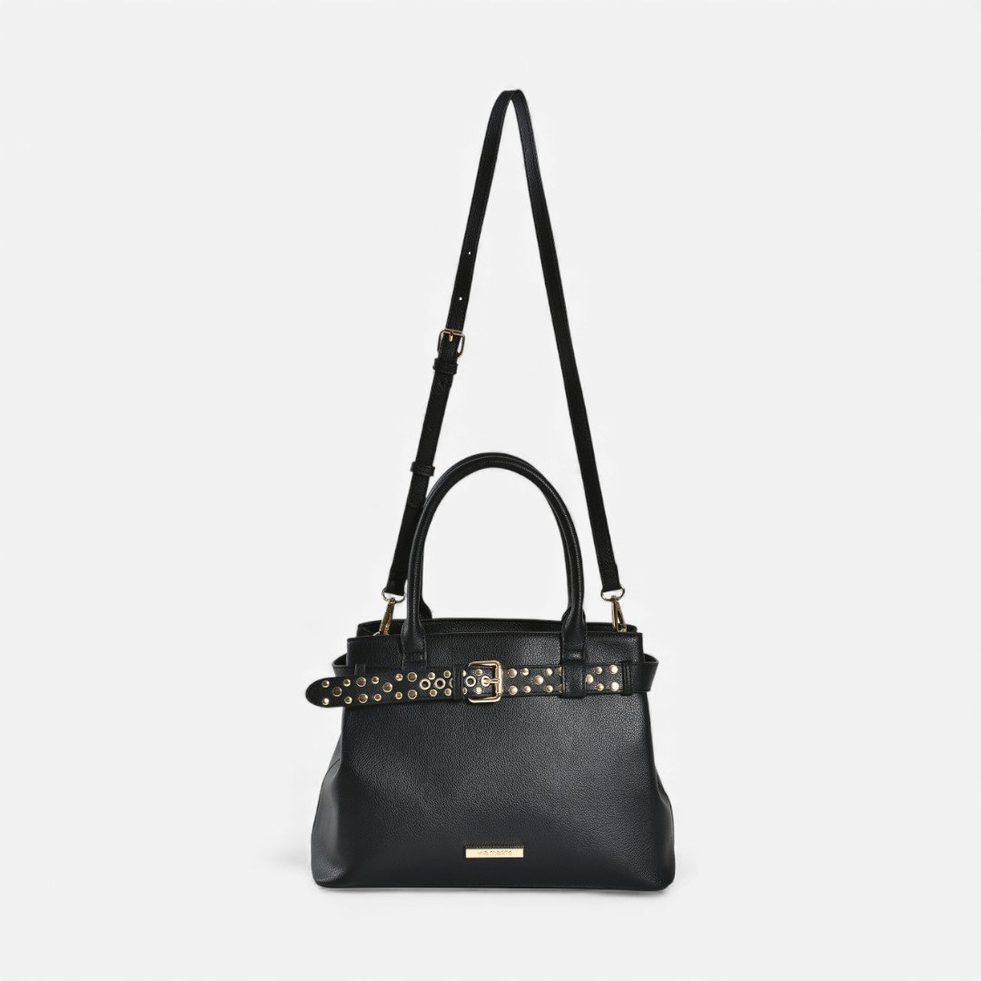 Bolsa Via Marte Tote Bag Preta Preto 3