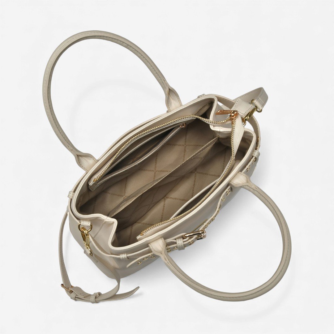 Bolsa Via Marte Tote Bag Off White Off White 4