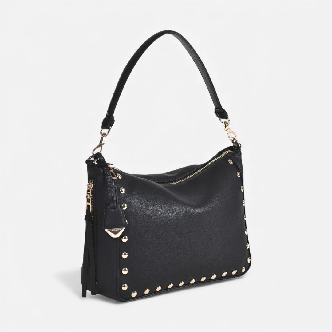 Bolsa Via Marte Hobo Preta Preto 3