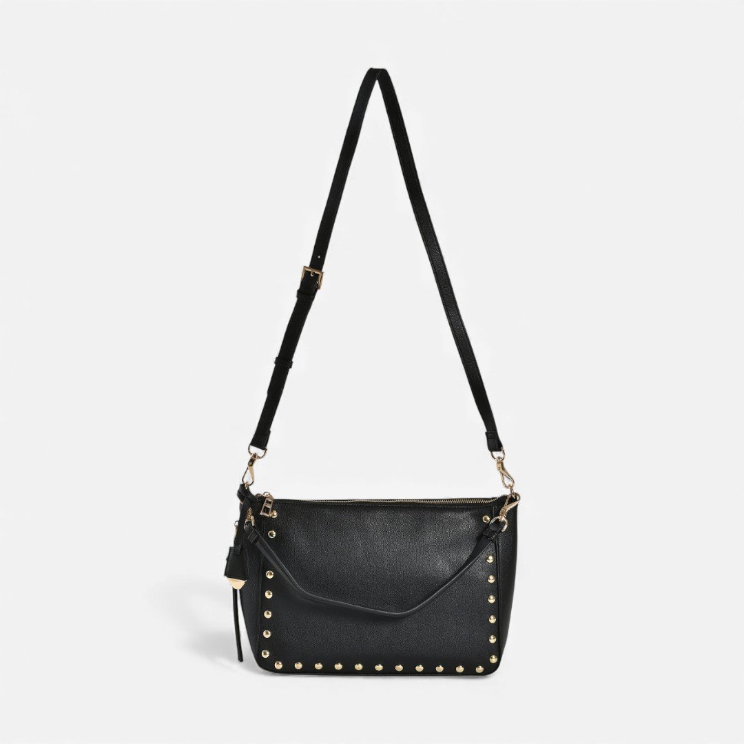 Bolsa Via Marte Hobo Preta Preto 4