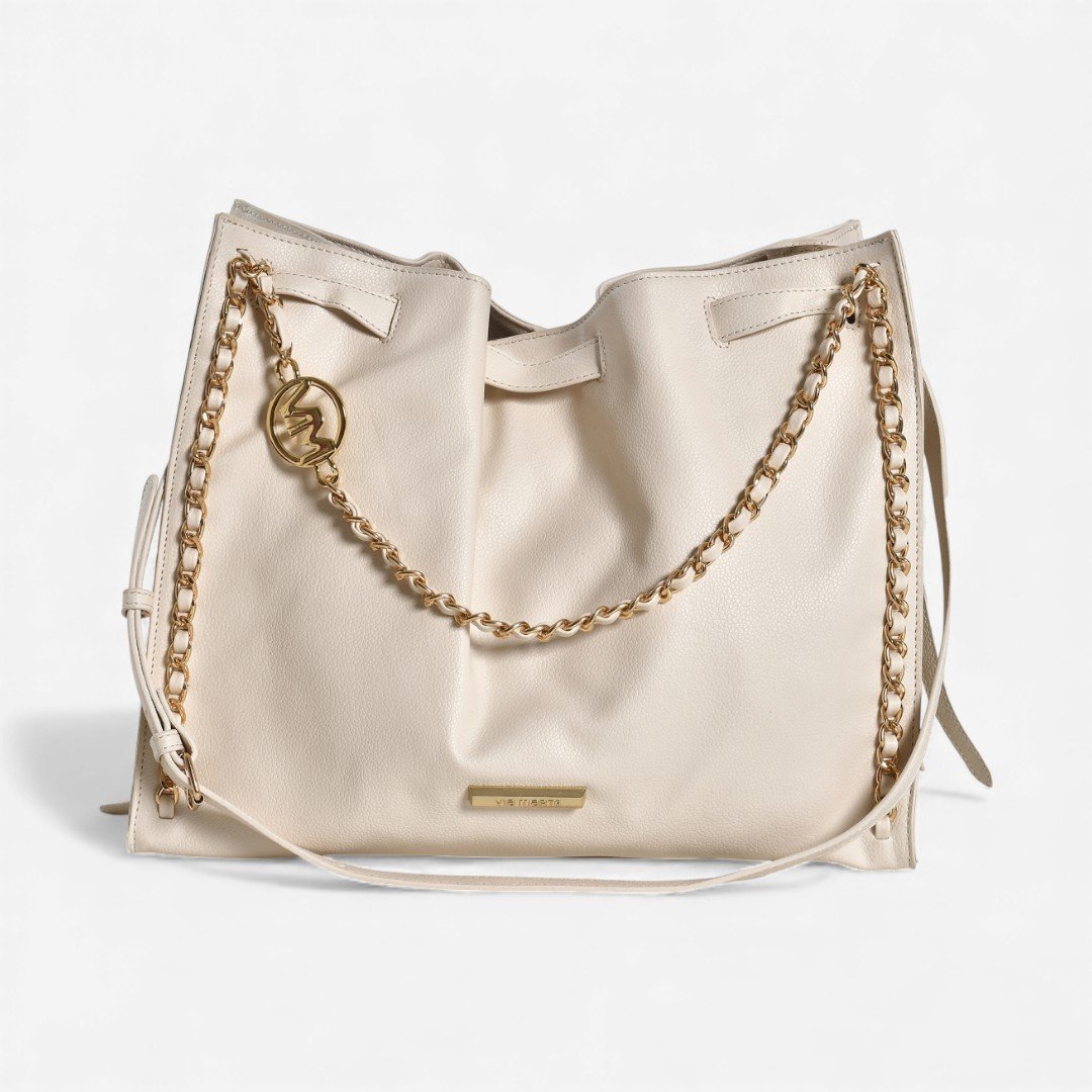 Bolsa Via Marte Hobo Grande Off White
